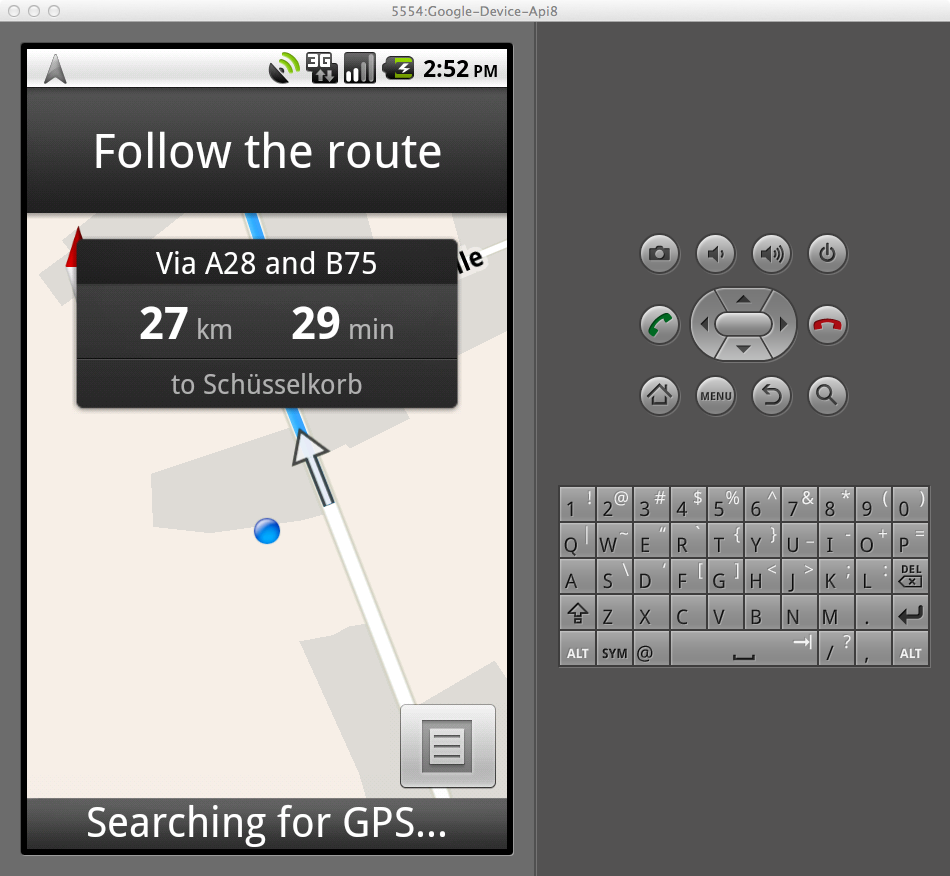 App starten - Navigation